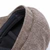 Luxuriöse Herren-Tweed-Fischgräten-Newsboy-Kappe mit 8-Panel-Design für zeitlosen Stil