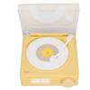 X11 Portable Retro Record Player with Built-in Receiver, 360-Degree Stereo HiFi Sound, 3 Playback Modes, and Mobile Phone Connectivity (Yellow)