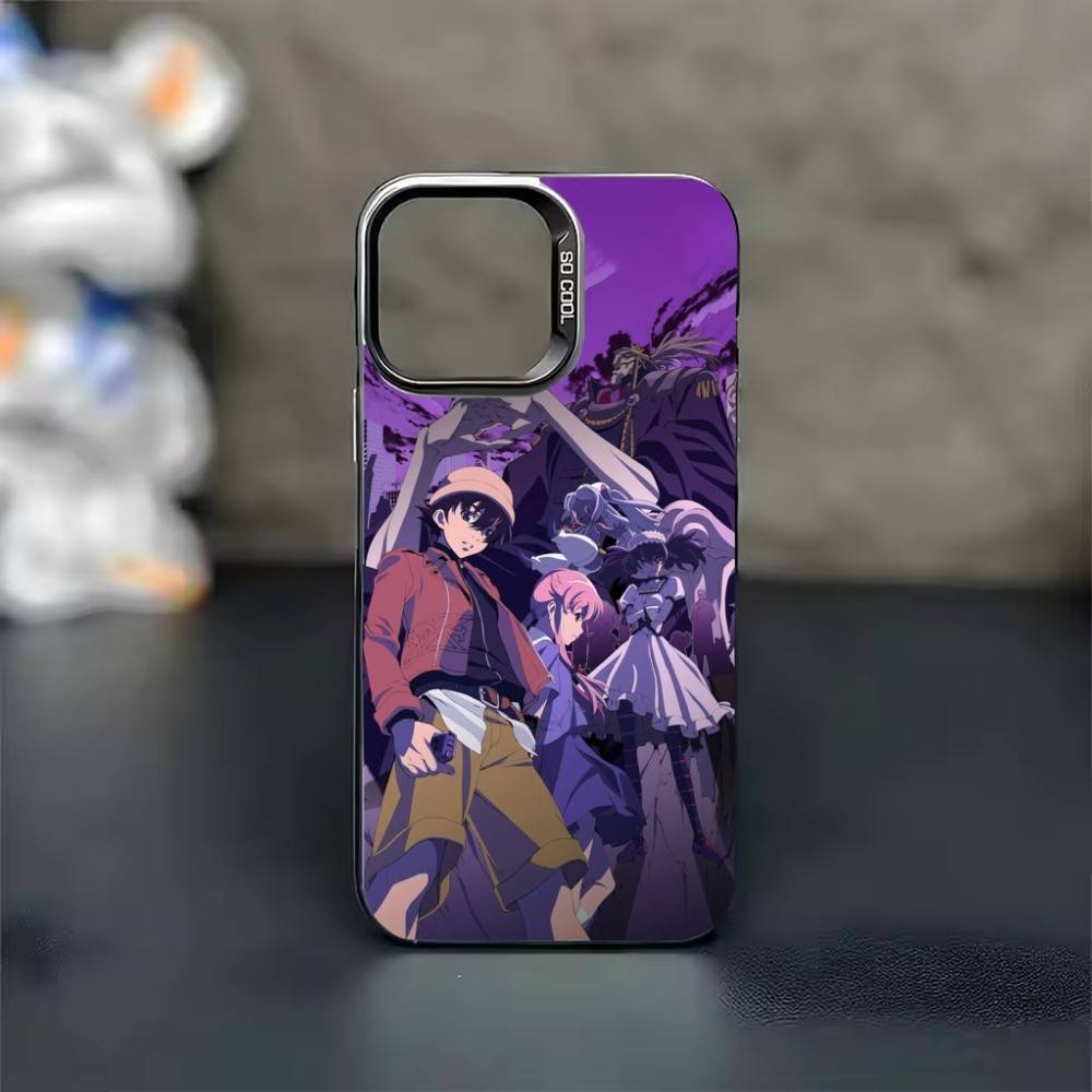 Anime The F-Future Diary Phone Case Color Silver Shell For IPhone 17 16 15 14 13 12 11 Pro Max Plus