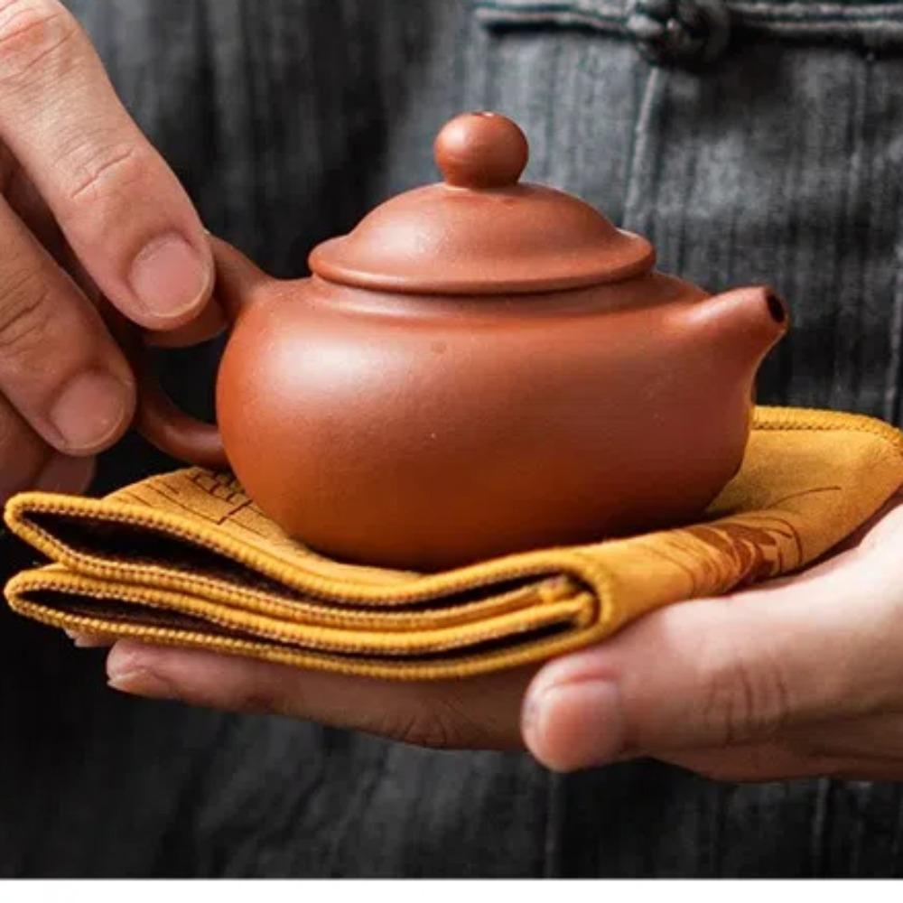 Verdickte Tee-Serviette Baumwolle Geschirrtuch Matte Neu Bemaltes Geschirrtuch Ton-Teekannen