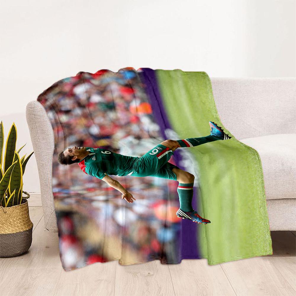 Mexico's Player Victory. Blanket Warmthful Decor Perfect for Chair Livingroom Office Chair for All Seasons Modern