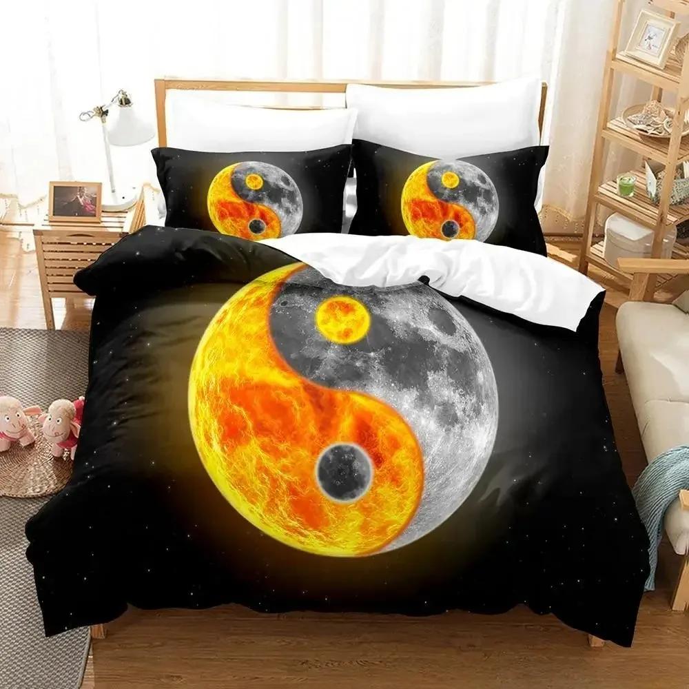 Colorful Yin and Yang Made of Color Combinations Bedding Set Single Twin Full Queen King Size Adult Kid Bedroom Duvet Cover Sets