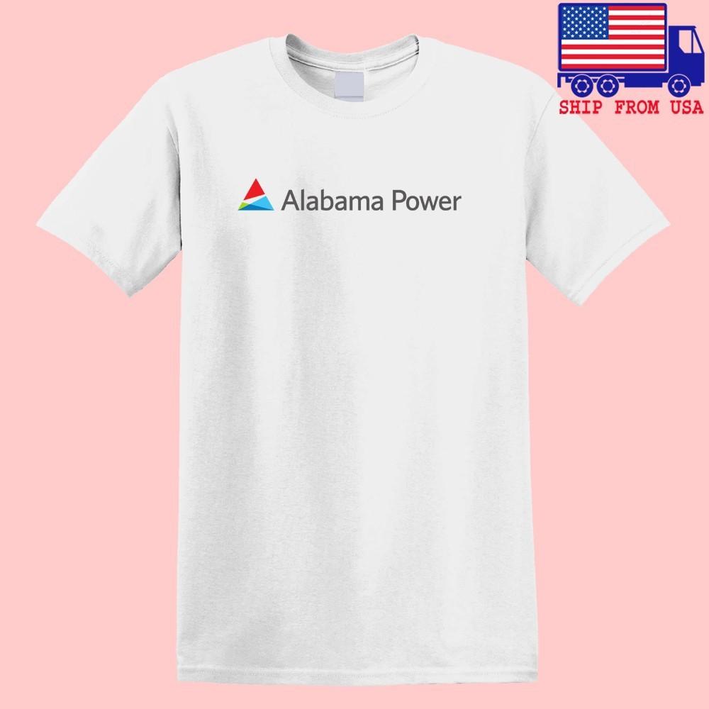Мужская белая футболка Alabama Power Company Размеры S-5XL XL