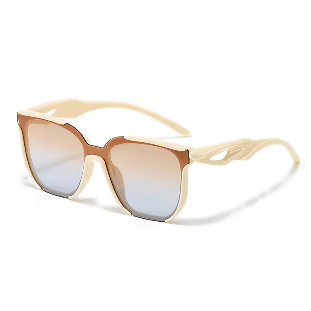 

Sunglasses For Women Lightweight Fashionable Square Sunglasses Unique Wavy Leg Design Gradient Frame Versatile Women Glasses