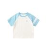 7A Antibacterial Kids Raglan Short Sleeve Color Block T-Shirt