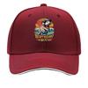 Birthday Boy Dinosaur Sunglasses Retro Sunset Graphic Sandwich Baseball Cap Unisex Women Sun Cap Outdoor Workouts Hat