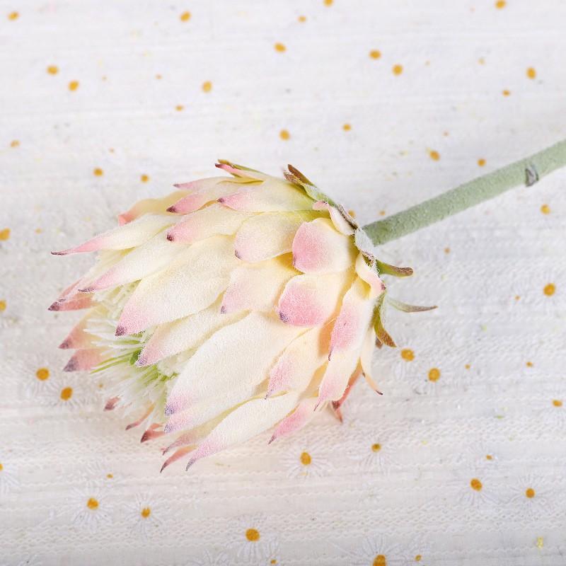 Artificial Thistle Flower Bouquet Home Decor Table Centerpiece Nordic Style Fake Single Stem
