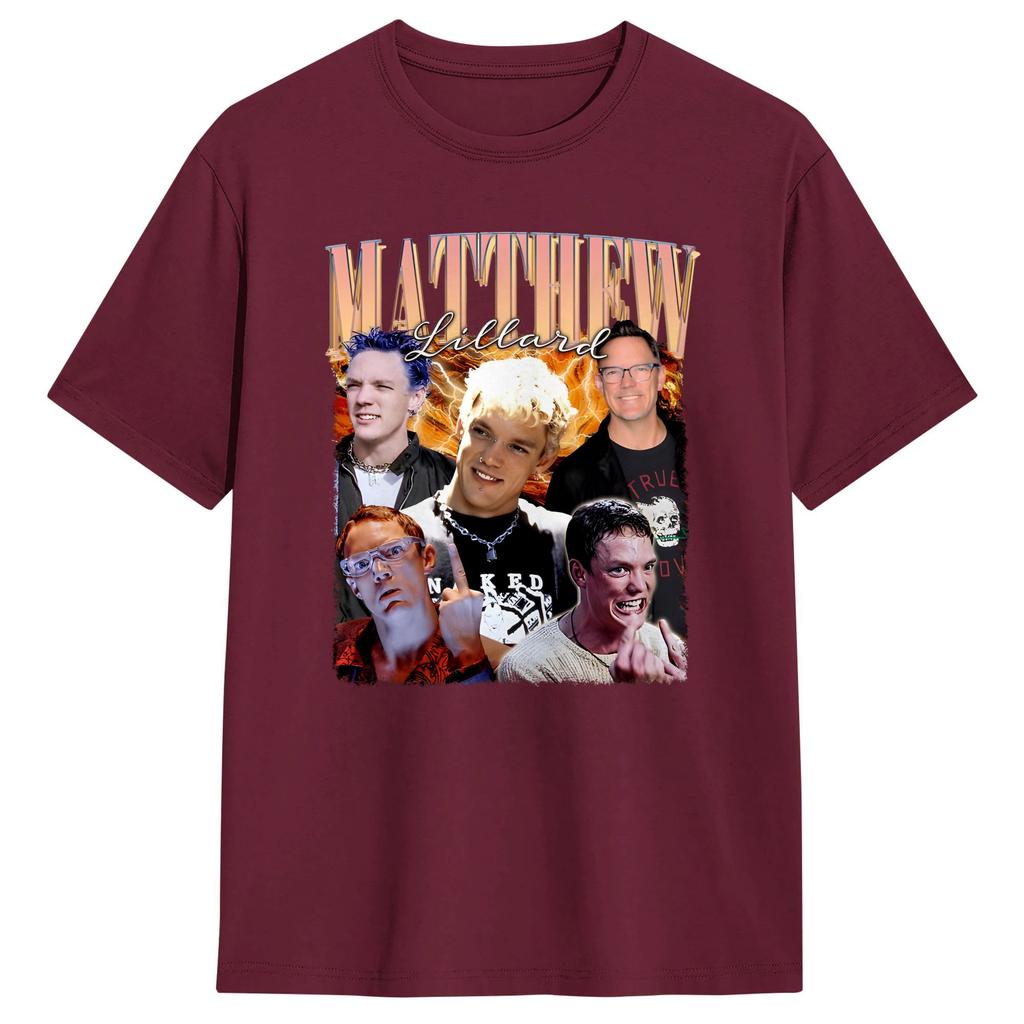 Matthew Lillard T Shirt Summer Pure Cotton TShirts For Unisex Pattern Tee Shirt Short Sleeve YK Funny Tees