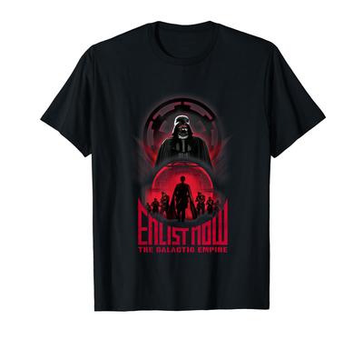 Rogue One Enlisted Now Galactic Empire Emblem T-Shirt