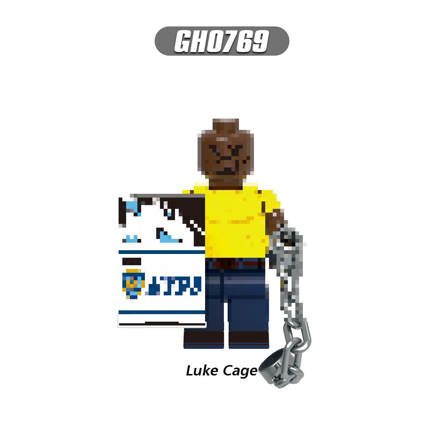 Super English Series Nightcrawler & Iron Fist Building Block Figures.