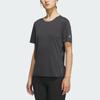 Adidas Fashionable Comfortable Breathable Casual Sports Short Sleeve T-Shirt Women Tops Black JZ2203