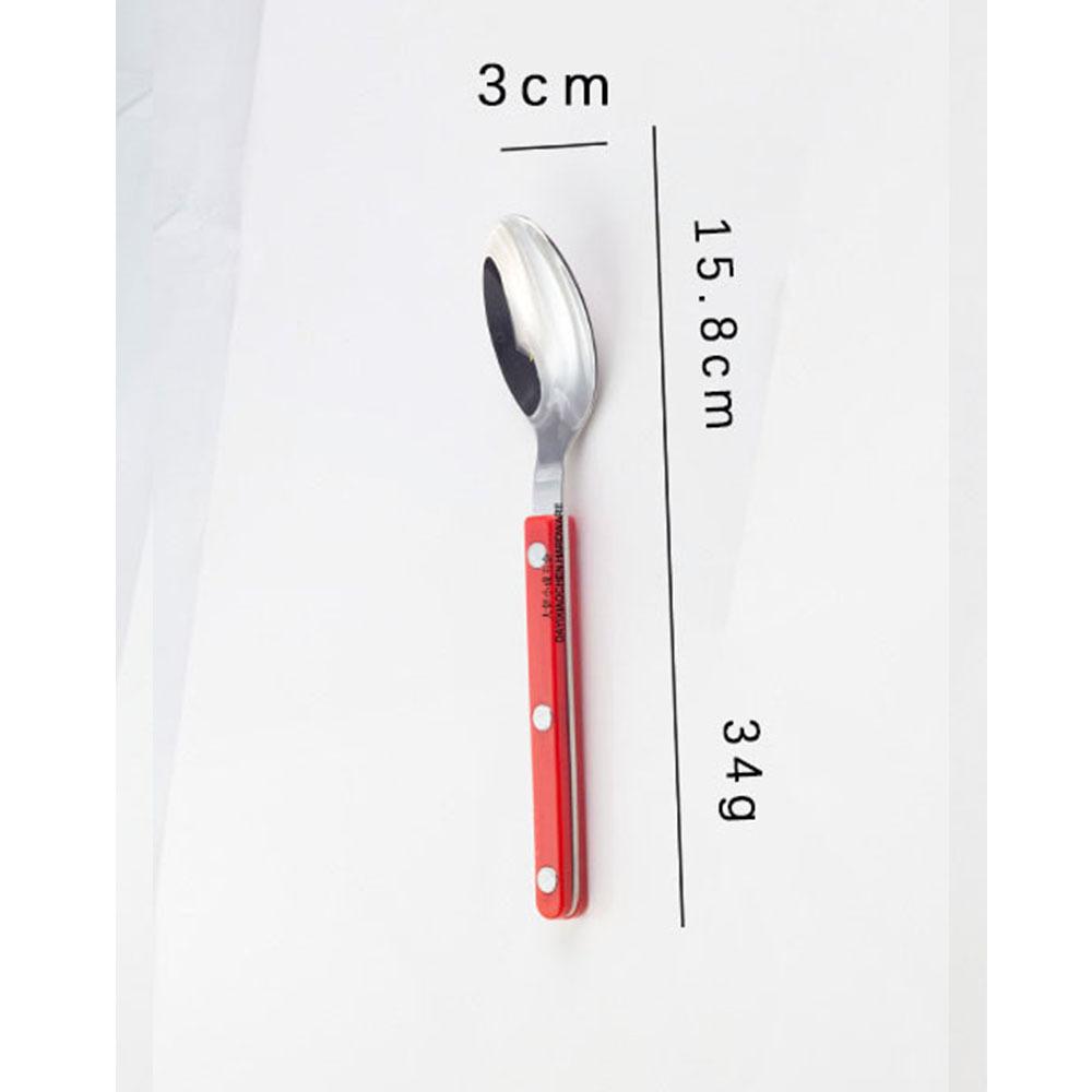 304 Edelstahl Western Restaurant Geschirrset Haushalt Klemgriff Messer Gabel Löffelgriff Marmor Buttermesser Dessertlöffel