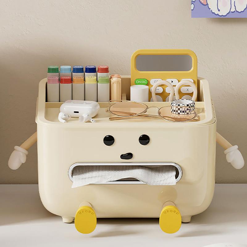 Paper Towel Box Household Living Room Luxury Bedroom Bedside Remote Control Multi-Function Desktop Organizer Box