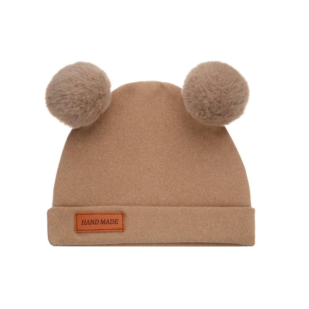 Wolle Baby Mütze Hut Herbst Winter Baby Mütze für Mädchen Jungen Bommel Kinder Hut Säugling Motorhaube Kleinkind Zubehör 1-3y