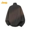 JEEP Men's Casual Stand Collar Windproof Knit Jacket