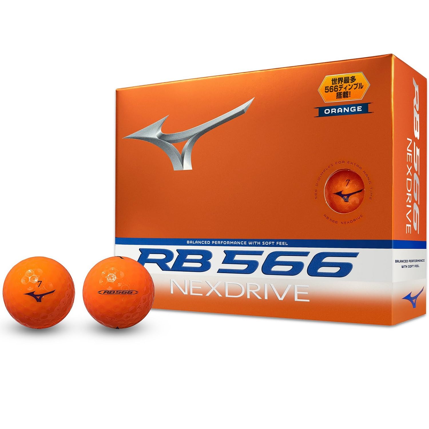 

MIZUNO RB 566 NexDrive Golf 1 5NJBT324 Balls, Dozen, Orange, помаранчевий