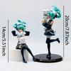 1 Stück 20 cm / 7,87 Zoll Hatsune Miku X Cinnamoroll Anime Figur Kawaii Miku Action Figur PVC Erwachsenen Sammlermodell Puppen Spielzeug Geschenke