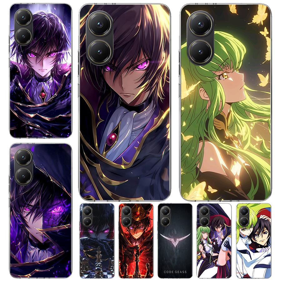 Code Geass Anime Soft Phone Case For Xiaomi Redmi 15C 15 13C 13 Poco X5 X6 X7 F7 Ultra M7 12C 12 10 10C 9C 9A 9T 9 Fundas Poco X