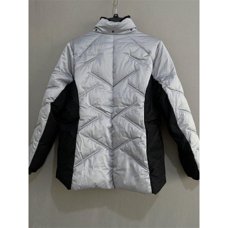 Export USA ZX Plus Size Women's Clothing Autumn and Winter Thickened Fur Collar Hood Cotton-Padded Coat Faux Fur Quilted Coat