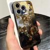 Renaissance Ästhetik Kunst Malerei Weiche Handyhülle für iPhone 16 16E 17 Air 15 Pro Max 14 Plus 13 Mini 11 12 7 Schwarze Hülle Rückseite