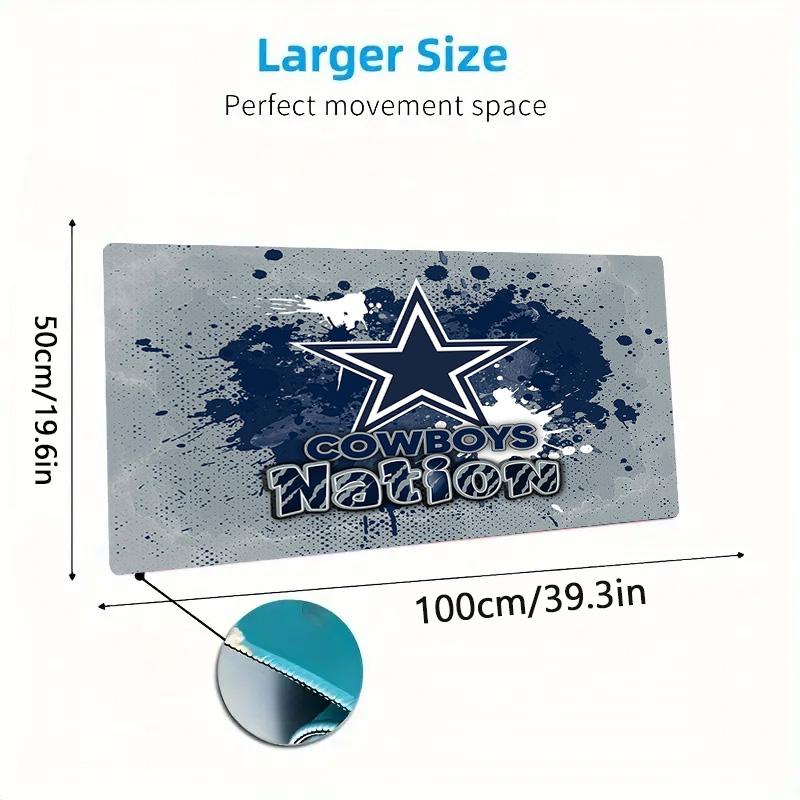 Dallas Cowboys Color Mouse Pad Large Gaming Table Cushion Non-slip Laptop Tablet Big Mousepad XXL Mat Mini PC Playmat With Lock edge