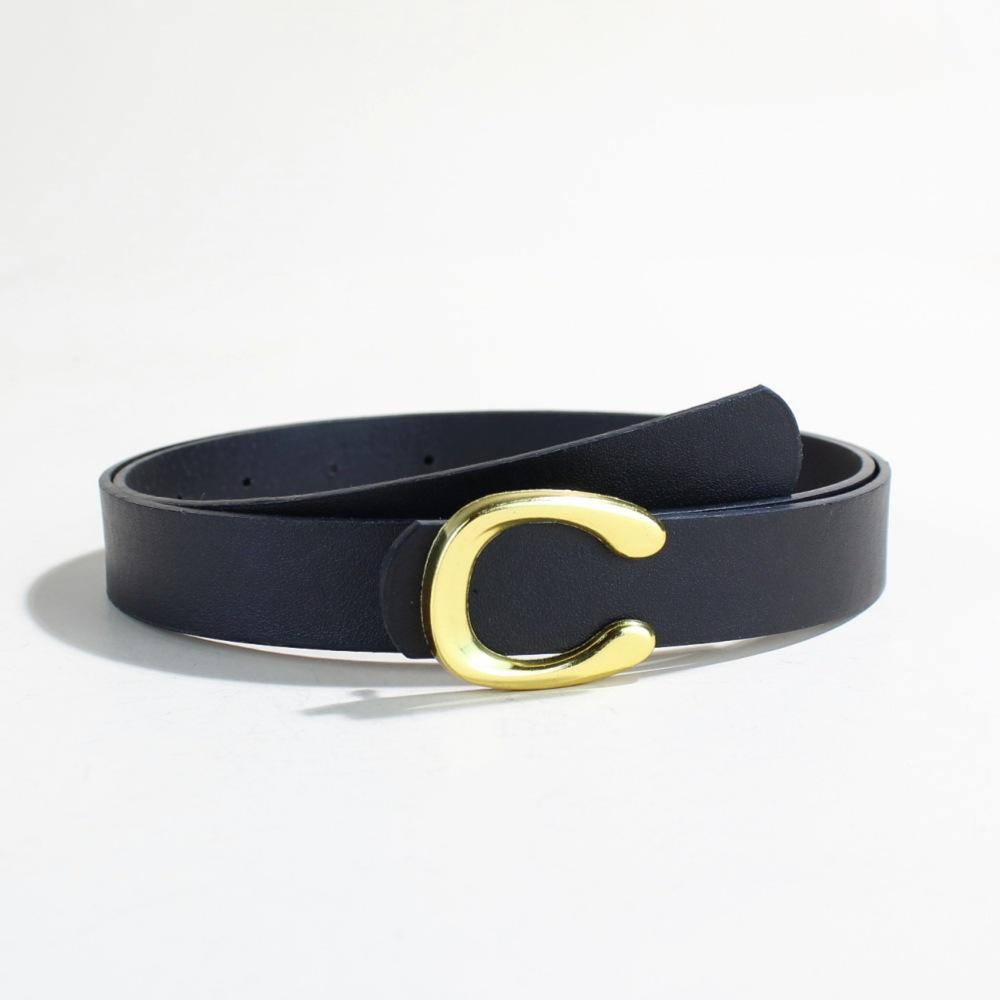 

Женский ремень с буквой C для платья, джинсов, ПУ, женский тонкий ремень 105cm long
