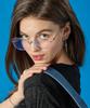 KOLEAT Titanium Geek Chic Transparent Blu-Ray Blocking Big Glass Glasses [Bstg]