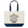 Tote Bag - PLANETEE - Peintre Ministère De La Magie - Fond Bleu - Coton 40x45 Cm - Fabriqué En France