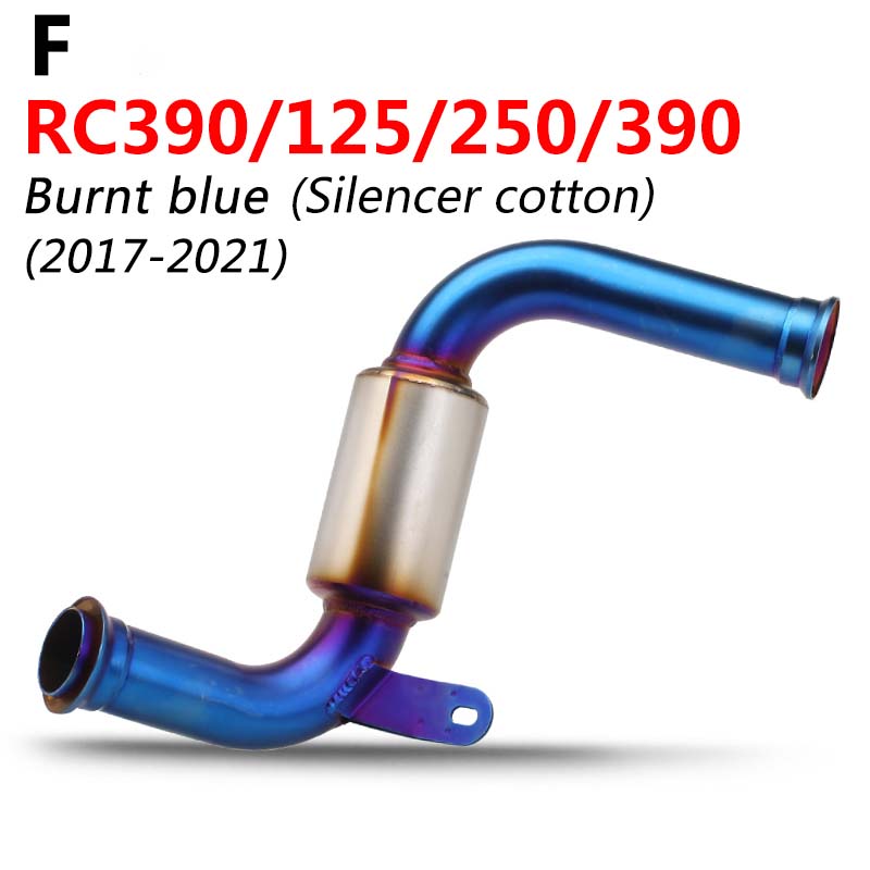 For 125 250 390 DUKE RC390 Motorcycle Exhaust Connector Tube Mid Middle Link Pipe Slip On Exhaust System 2017 2018 2019 2020