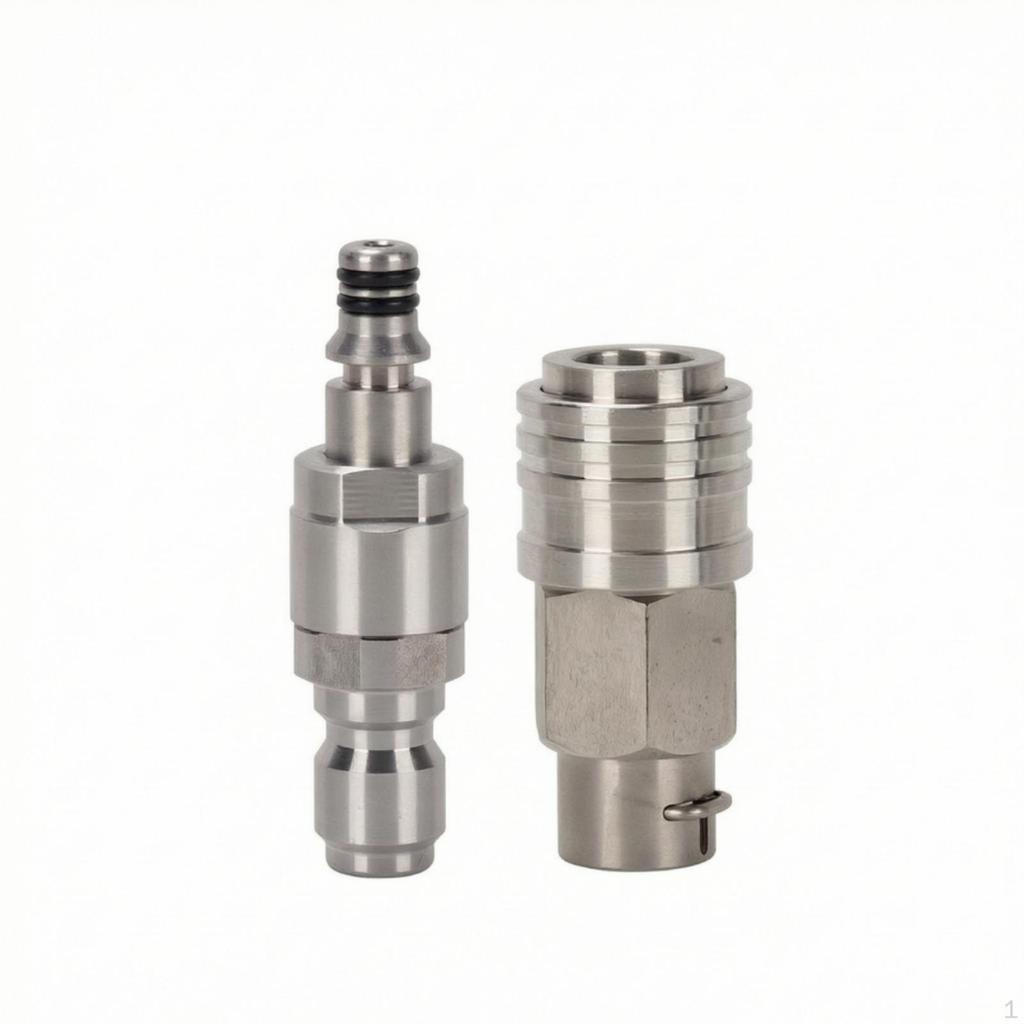 Pressure Washer Hose Fittings with Quick Release AntiTwist Disconnect Kit