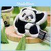 Panda Cartoon Aromatherapy Pendant With Plush Texture For Car And Bag Decoration