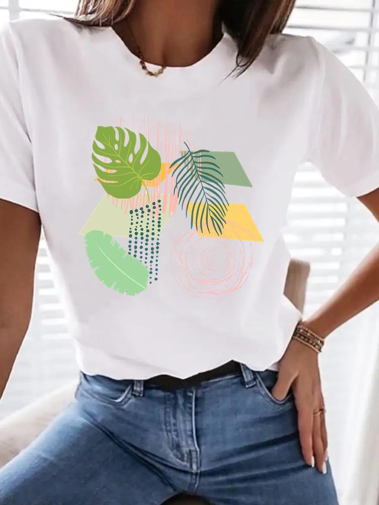 (Asian Size) Tee Top 90s sweet plant trend T Shirt Woman Print Fashion Female Short Sleeve Women Clothing Graphic T-shirts