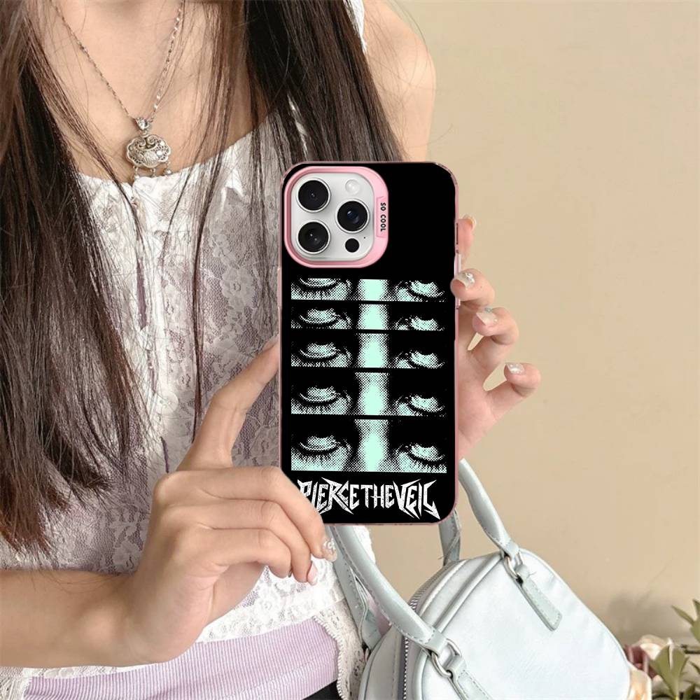 

P-Pierce The Veil Band Phone Case Color Silver Shell For IPhone 17 16 15 14 13 12 11 Pro Max Plus iPhone 11