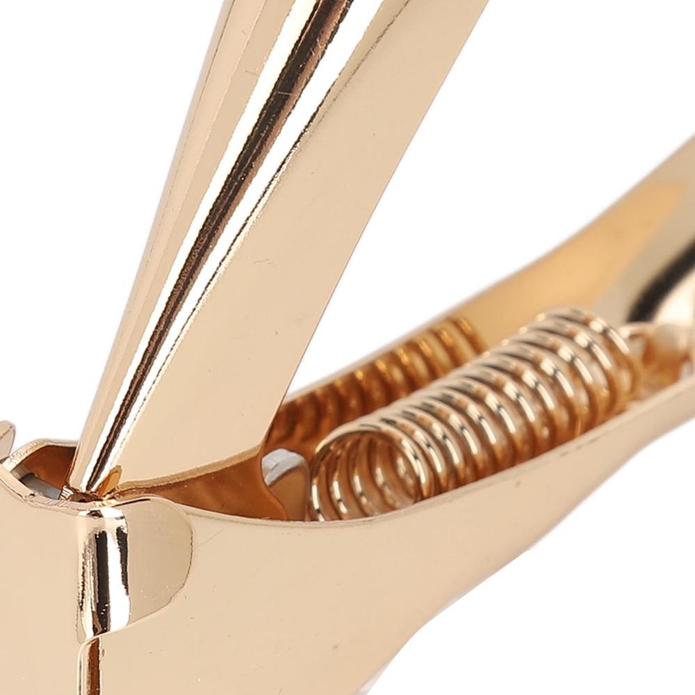 Gold Color Nail Tip Cutter Straight Edge Acrylic Nail Clipper U Shape Nail Cutter DIY Nail Art