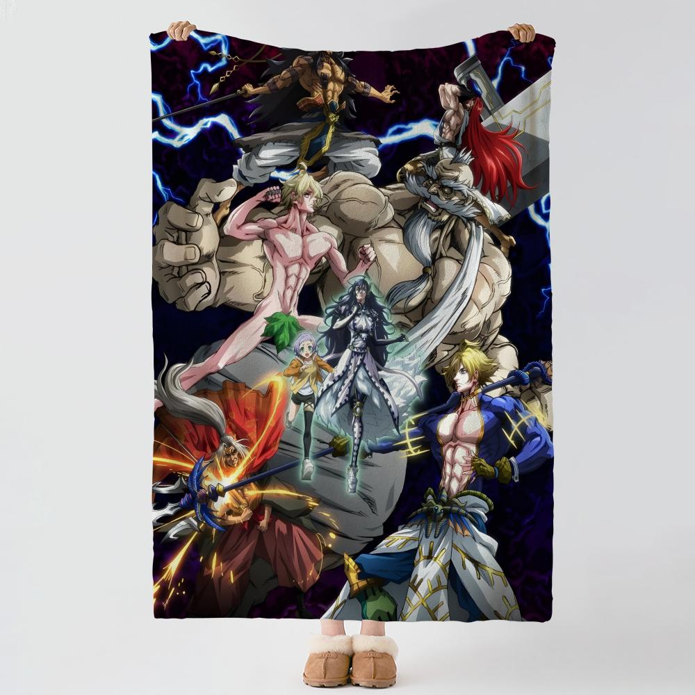 anime R-Record of Ragnarok-k Throw Thick Comfort Flannel Quilt, Multi-scene Use Indoor Outdoor Daily Nap
