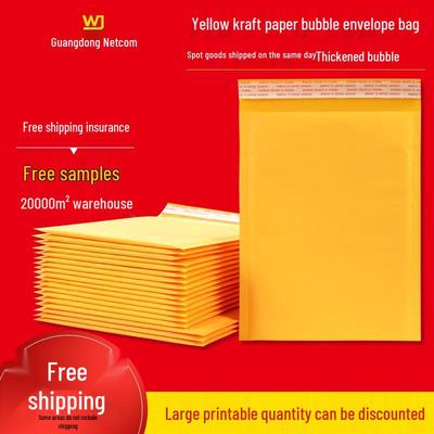 Colored Co-Extruded Kraft Paper Bubble Mailer with Self-Adhesive Strip
