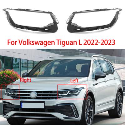 Pro Volkswagen VW Tiguan L 2022-2023 Kryt předního světlometu, průhledné skleněné stínidlo, skořepina světlometu, plexisklo