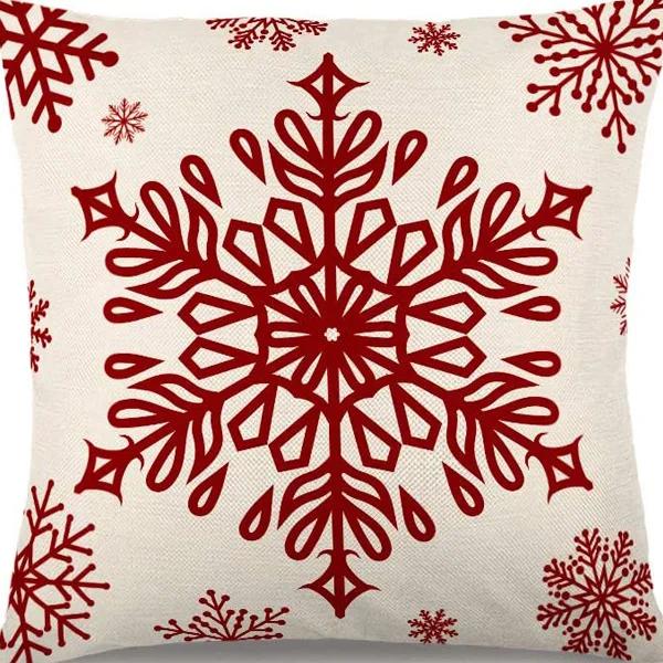 New Christmas Pillow Cover, Deer Snow Festival Decoration, Home Sofa, Living Room Pillow, Cushion Cover