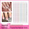 Crystal Dotting Pen & Cuticle Pusher - 8.5cm Double-Ended Nail Art Tools
