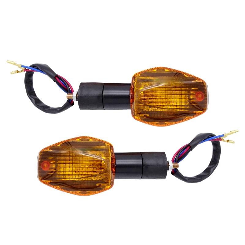 1 Pair Front/Rear Motorcycle Turn Signal Light Blinker Indicator Flasher Lamp For Honda CB400 CB1300 CBR600 1000 RR F4 F4i
