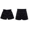 Kids Sparkling Velvet Shorts Elastic Waistband Sequins for Jazz Dance Stage Competition Wear