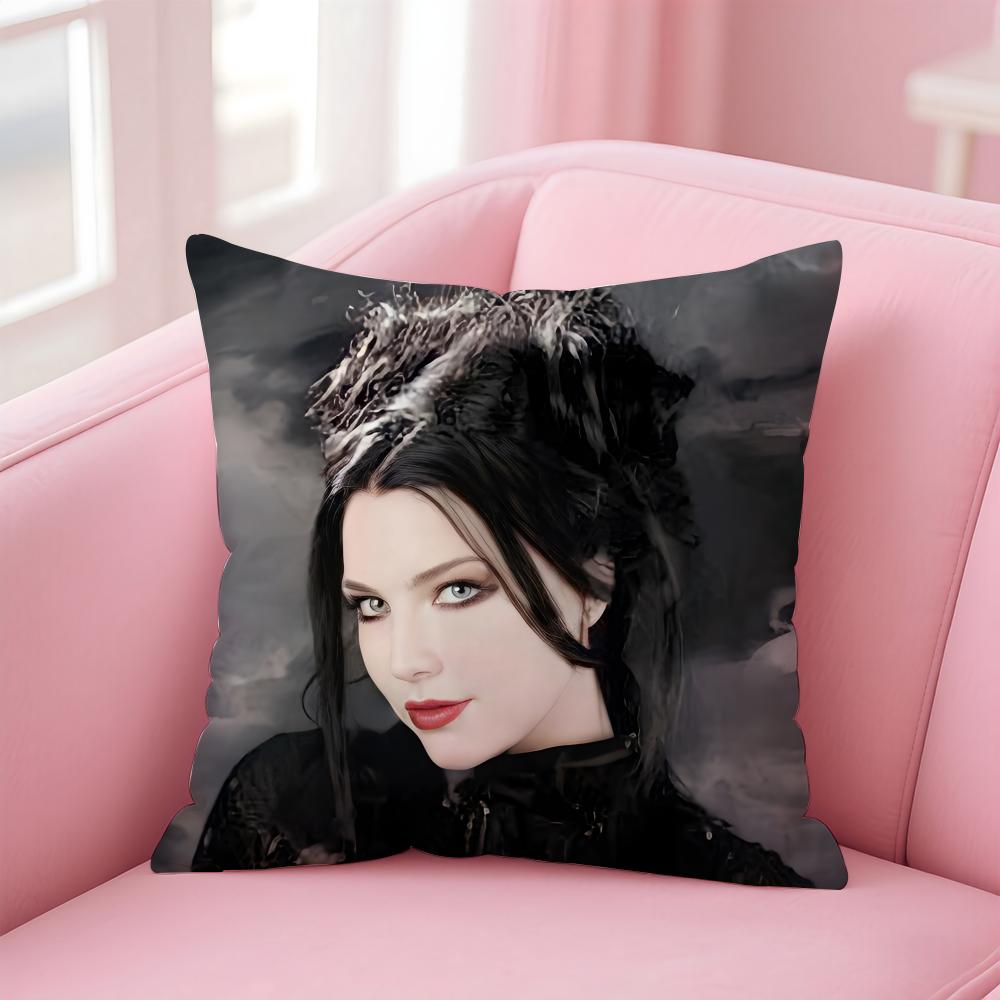 American Sexy Singer Evanescence AAmy Lee Cushion Cover Pillow Case Soft Skin Friendly Fabric Concealed Zipper