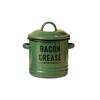 Decorative Enamel Grease Container with Enamel Ears Seasoning Tanks Porcelain Oil Tank  Restaurant