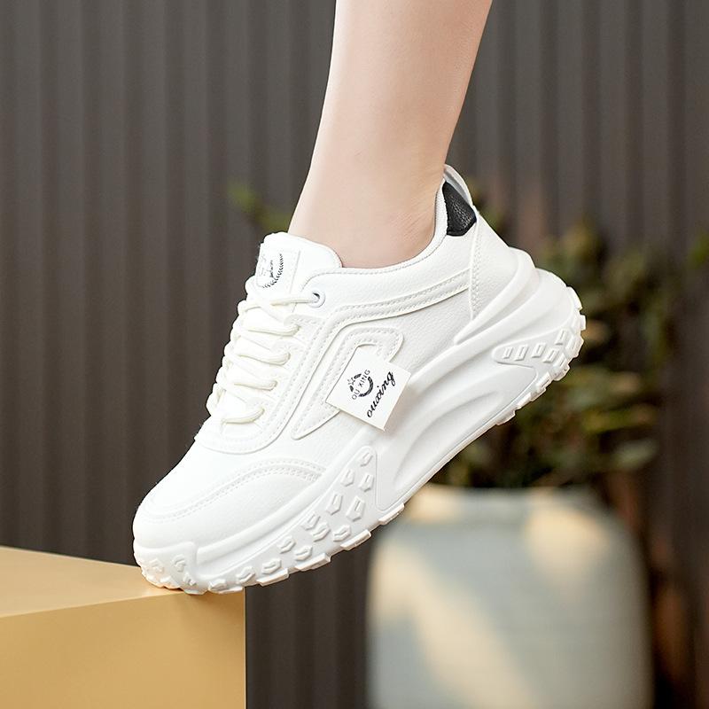 Women's Korean Dad Shoes - 2025 Spring Running & Casual Sneakers, Thick-Soled, Height-Boosting