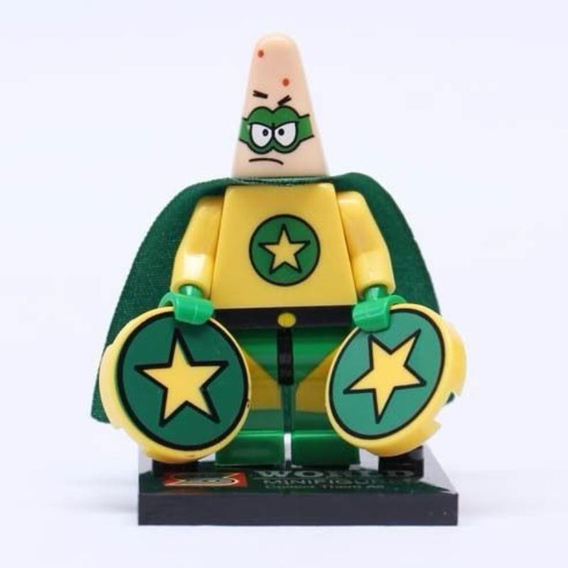Spongebob Patrick Star Blocks Cartoon Anime Assembled Model Small Building Blocks Children Cute Boys Girls Educational Gifts