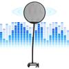 Microphone AntiSpray Filter Mesh Clip Flexible Neck Microphone Wind Screen Black(Black )