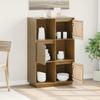 Highboard Honey Brown 74 X 35 X 117 Cm Solid Pine Wood