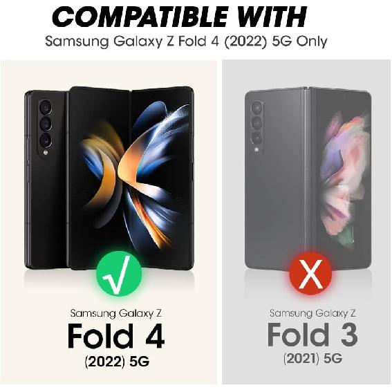 SUPCASE Case for Samsung Galaxy Z Fold 4 5G (2022), Bumper Case Robust Mobile Phone Case Premium Protective Case [Unicorn Beetle] with Integrated