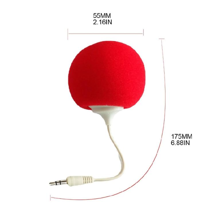 Upgraded Mini Speaker Portable Audio Speaker Sponge Ball Speaker for Besties