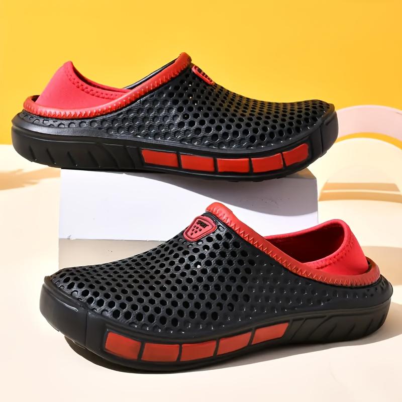 Atmungsaktive Slip-On Sandalen für Herren Bequem,Rutschfest,Geruchshemmend EVA Sommer Strand Wanderschuhe Herren Clogs Sandalen Größe 46 47